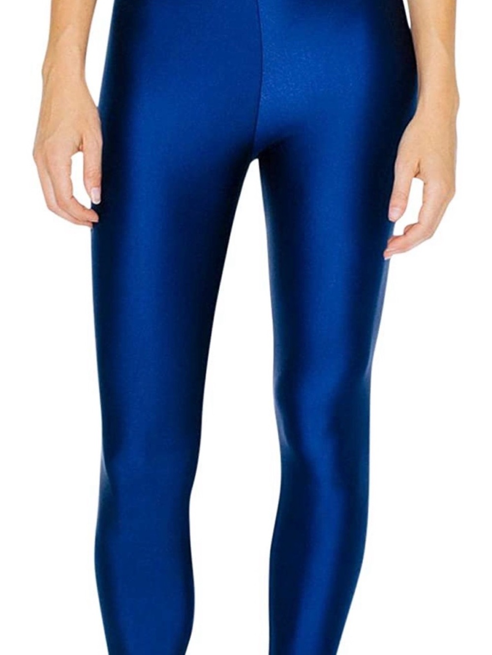 Super Shiny American Apparel Women's Nylon Tricot Leggings Exc Cond L